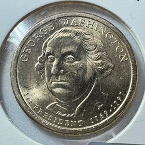 2007 P George Washington Presidential Dollar Coin AU